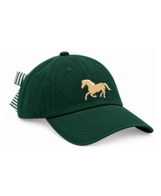 Little/Big Girls M/L Horse Bow Baseball Hat