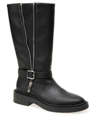 Women's Armie Moto Inspired Mid Calf Faux Leather Boots