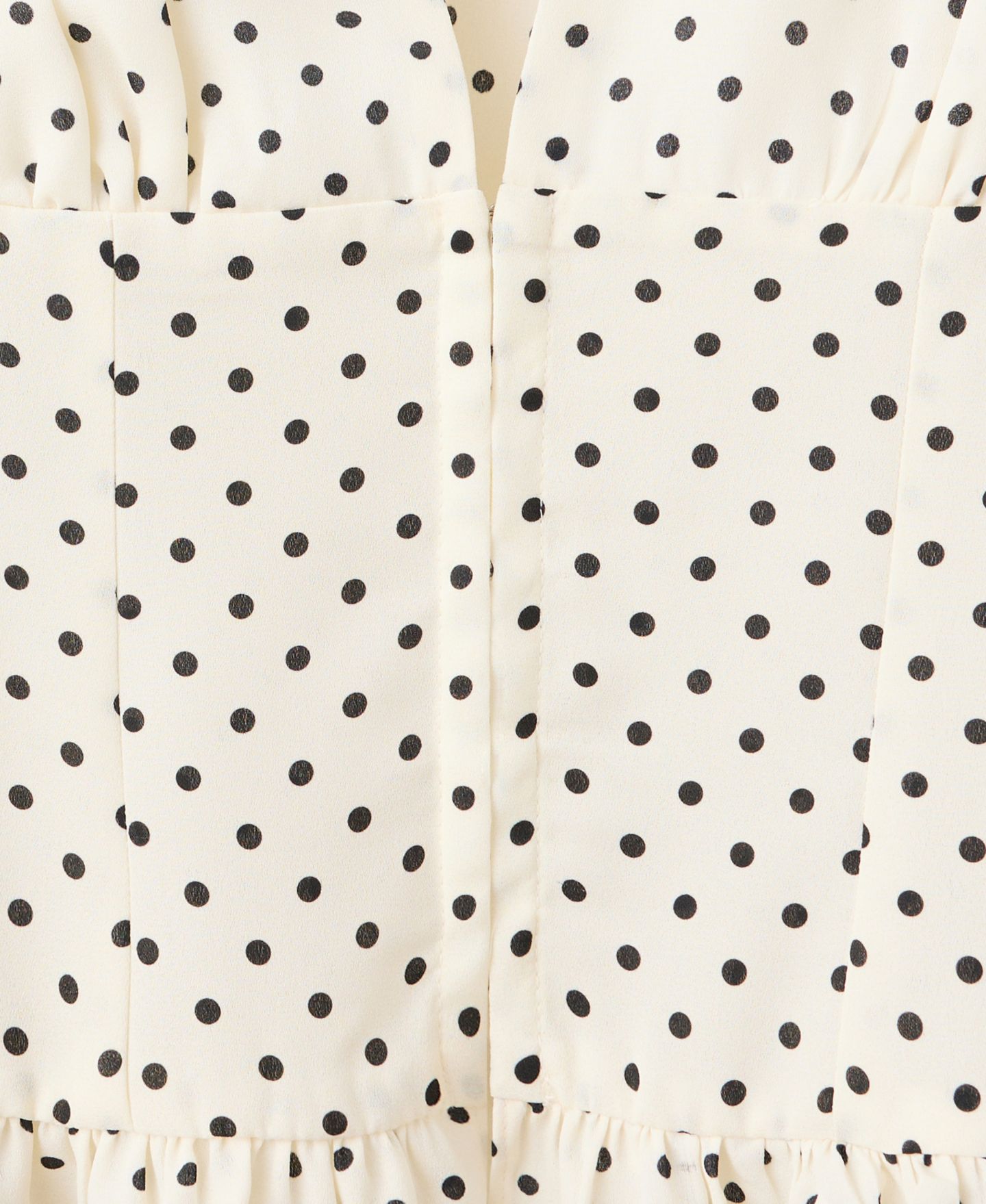 Женская блузка Mango Polka Dot Long-Sleeve V-Neck, цвет: Молочный белый — фото 4