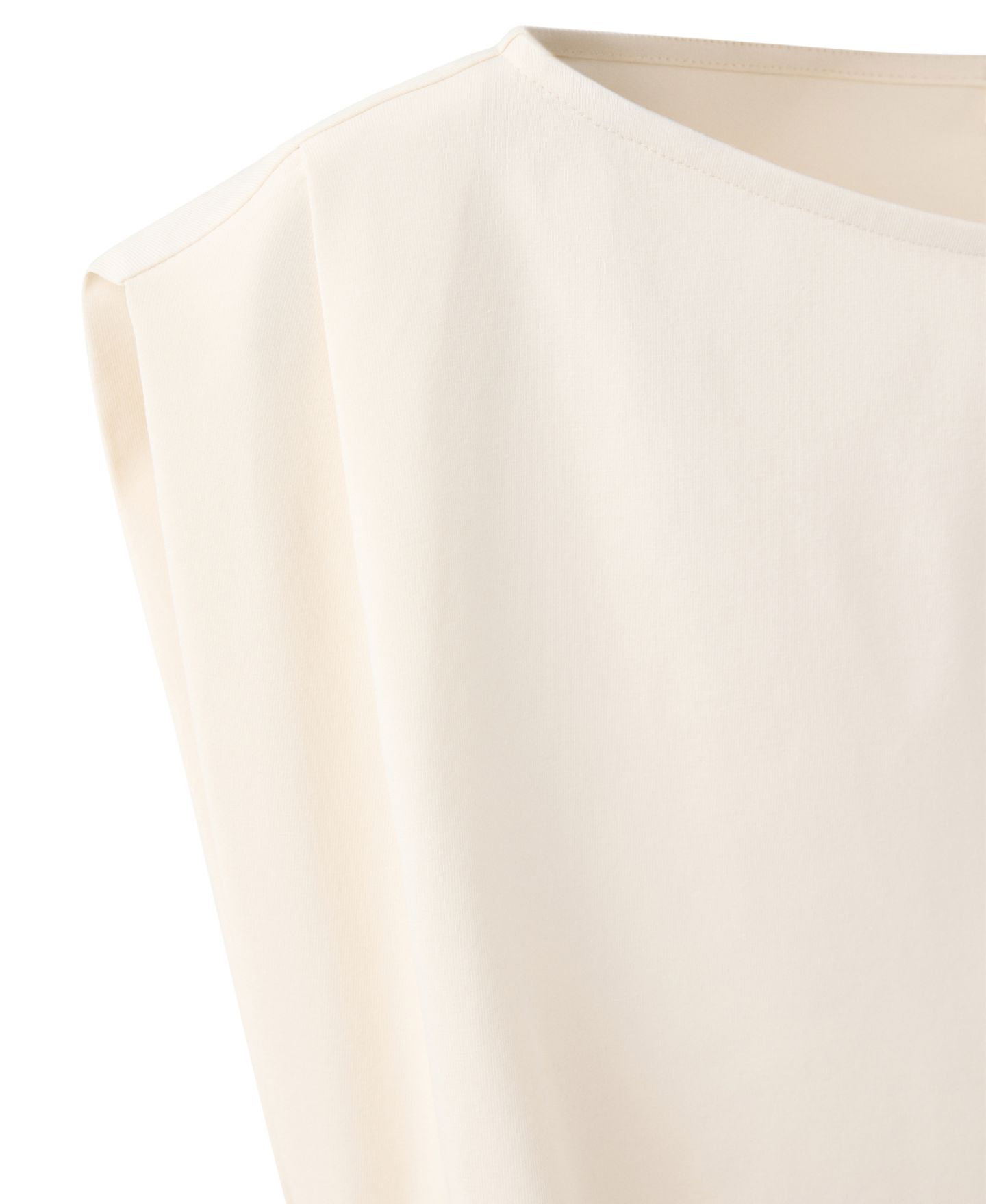 Женский топ Mango Asymmetrical Tie-Front Boat Neck Sleeveless, цвет: Экрю — фото 6