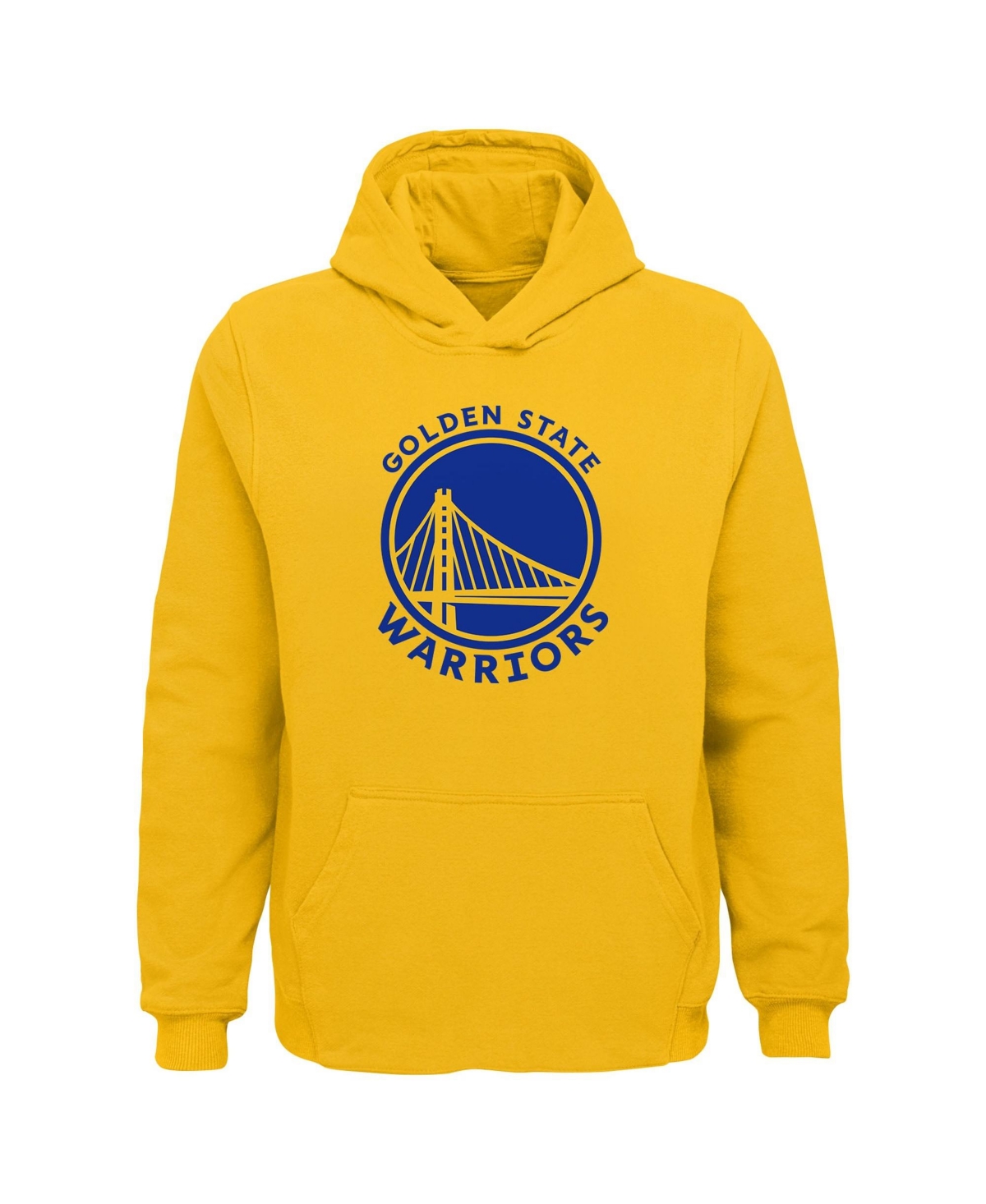 Outerstuff Big Boys' and Girls' Gold Golden State Warriors Primary Logo Pullover Hoodie - Gold