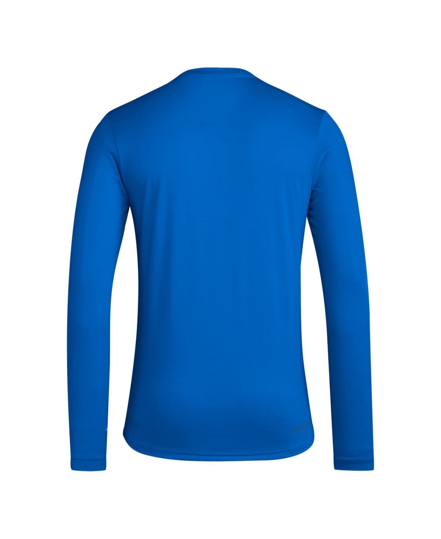 Мужская футболка adidas Royal Kansas Jayhawks On-Court Pregame Long-Sleeve — фото 3