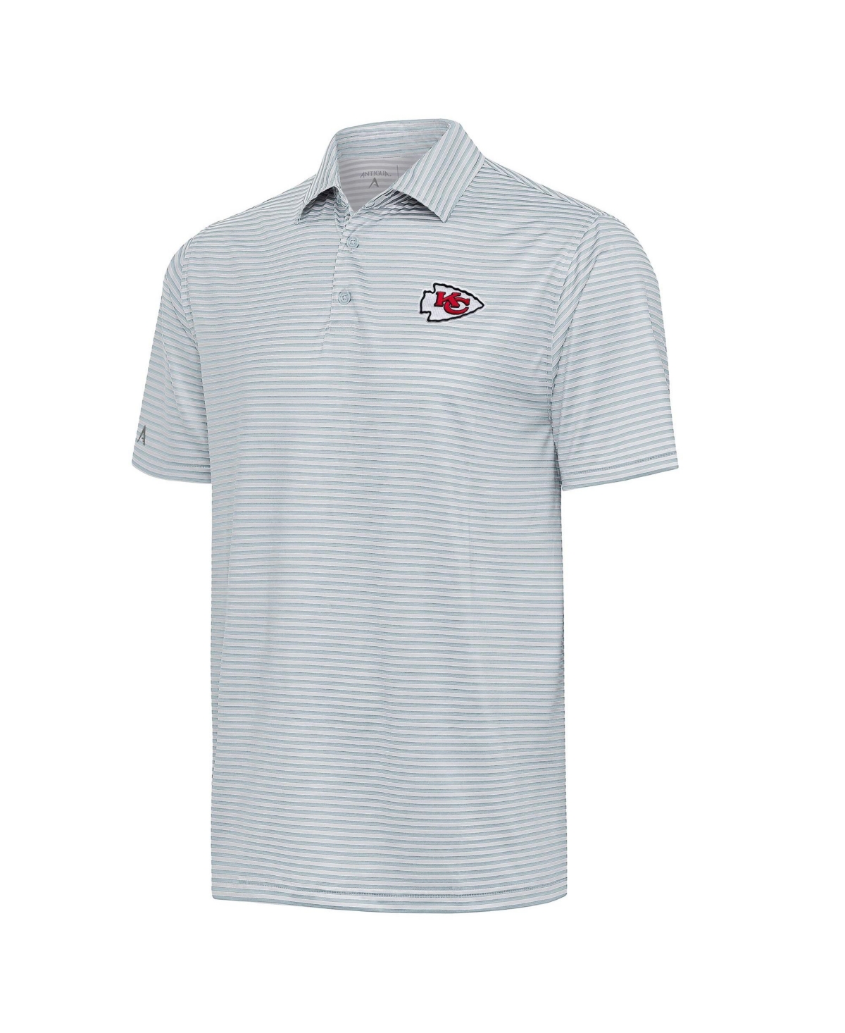 Antigua Men's Gray Kansas City Chiefs Skills Polo Shirt - Gray