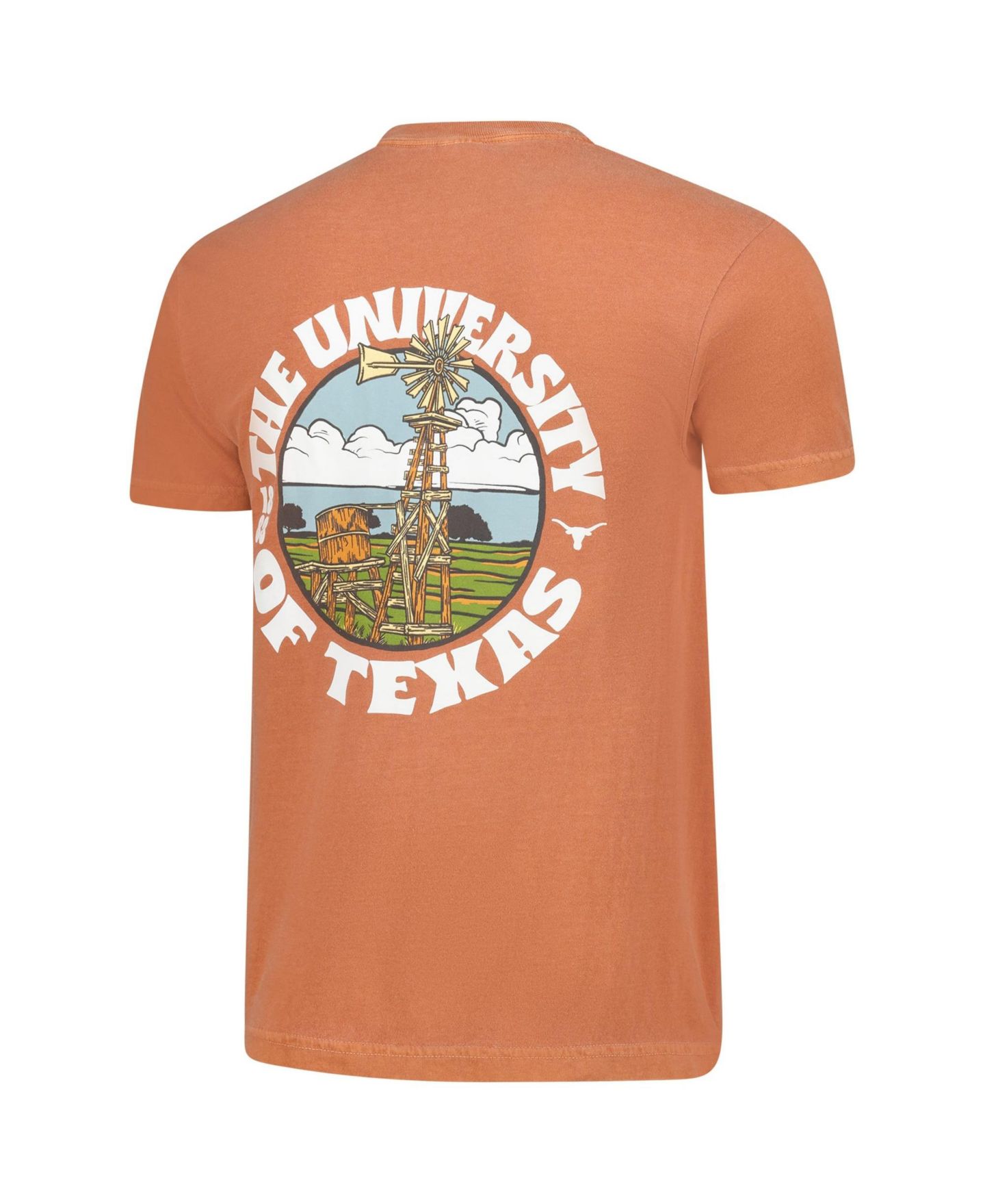 Мужская футболка Image One Texas Orange Texas Longhorns Comfort Colors Thick Lined Landscape — фото 3