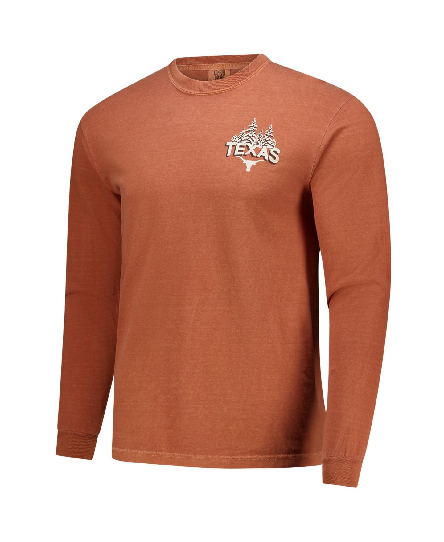Мужская футболка Image One Texas Orange Texas Longhorns Tree Farm Comfort Colors Long-Sleeve — фото 2