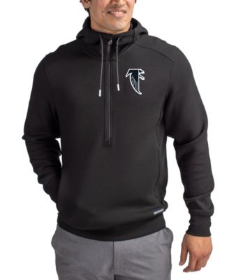 Men's Black Atlanta Falcons Throwback Roam Eco Half-Zip d Pullover Hoodie