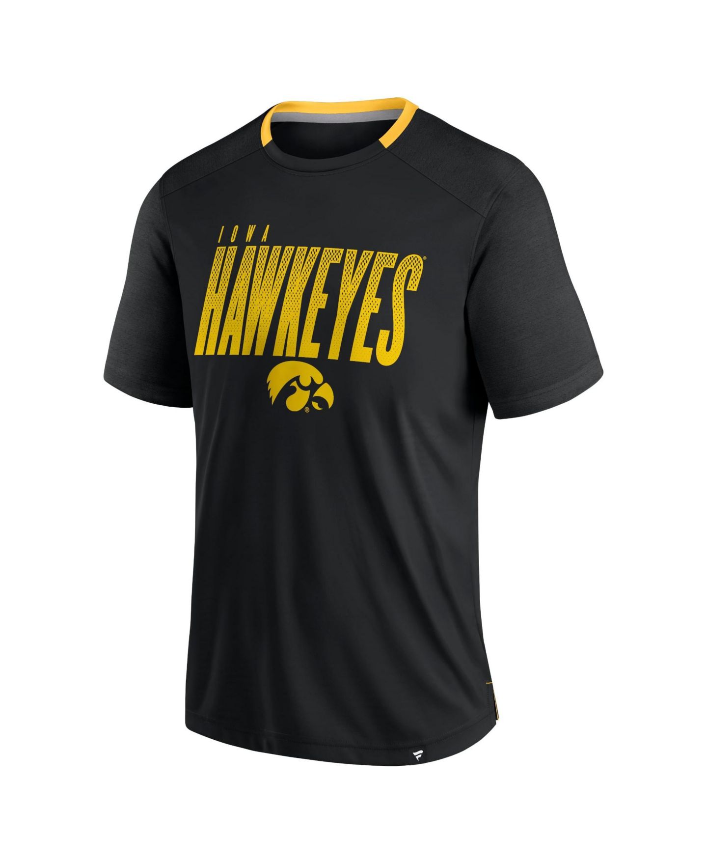 Мужская футболка Fanatics Black Iowa Hawkeyes Defender Fade Slant — фото 3