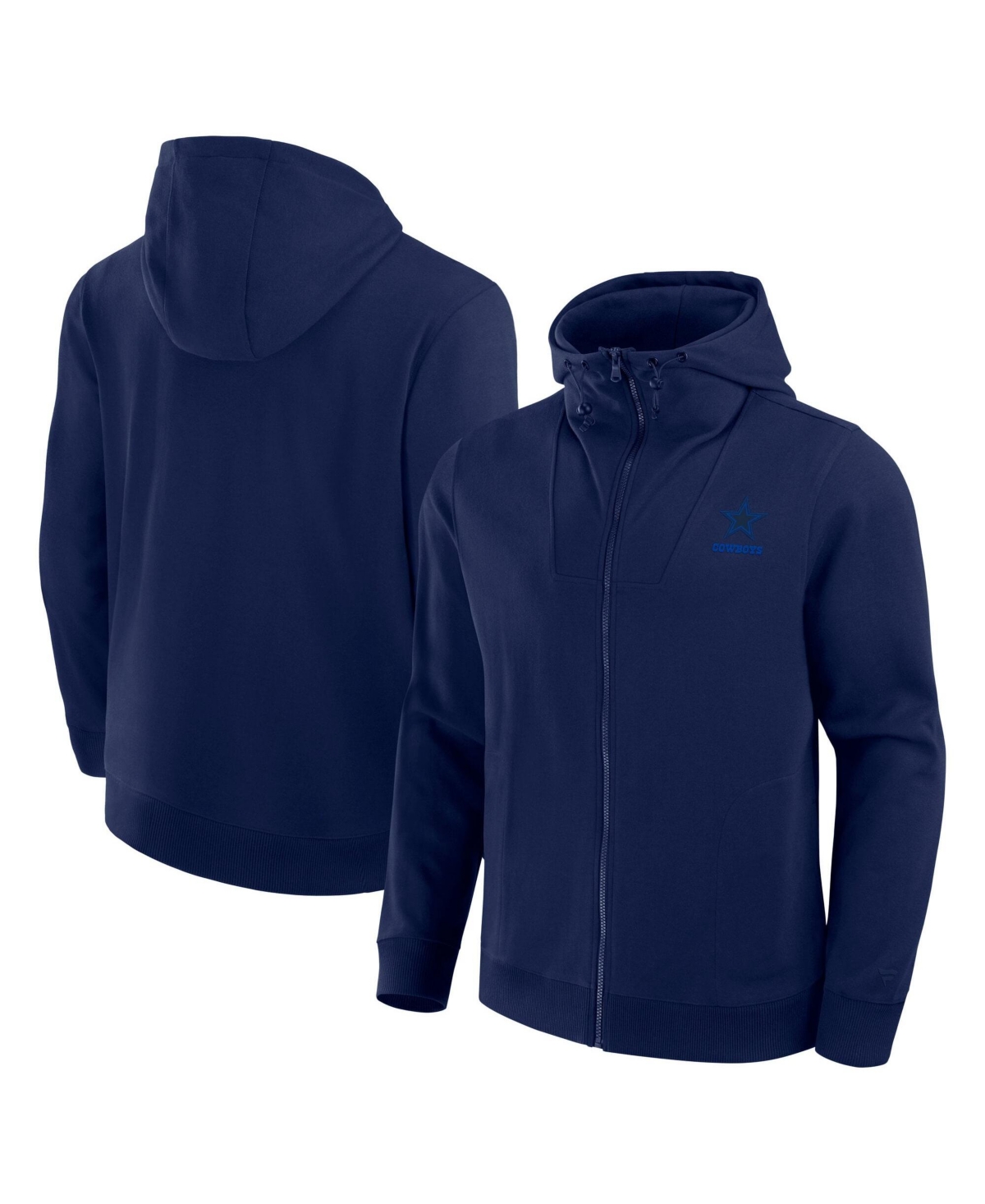 Fanatics Men's and Women's Navy Dallas Cowboys Front Office Full-Zip Hoodie - Navy