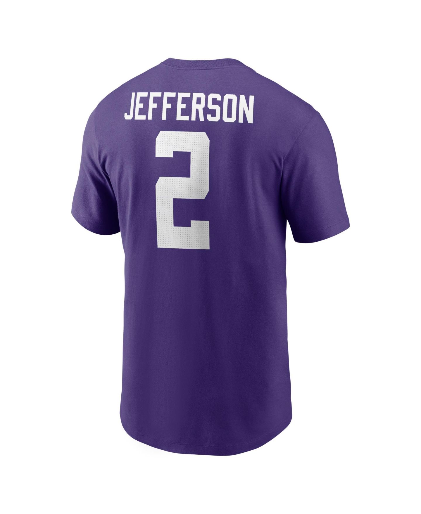 Мужская футболка Nike Justin Jefferson Purple LSU Tigers Name & Number — фото 3