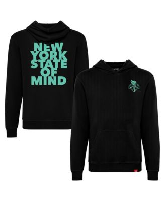 Men's and Women's Black New York Liberty NY State of Mind Drake Pullover Hoodie