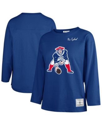 Women's Royal New England Patriots Game Nod Timeless Long-Sleeve T-Shirt
