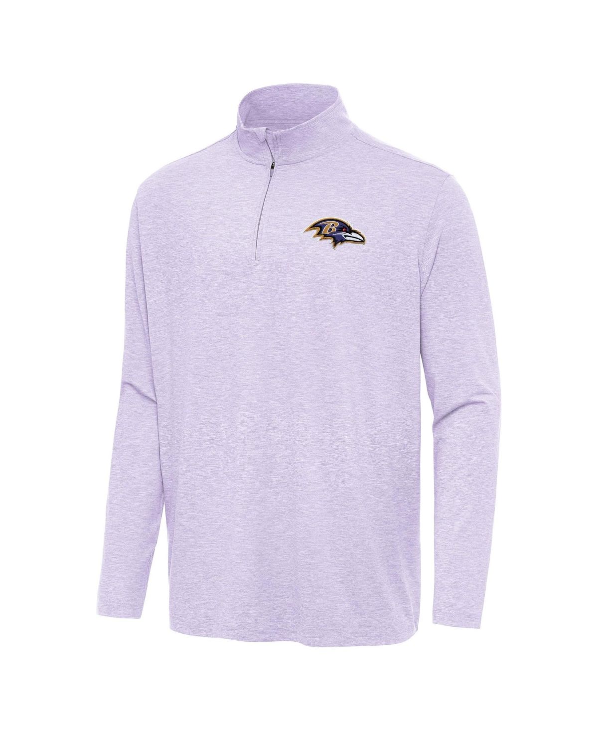 Antigua Men's Lavender Baltimore Ravens Hunk Quarter-Zip Jacket - Lavender