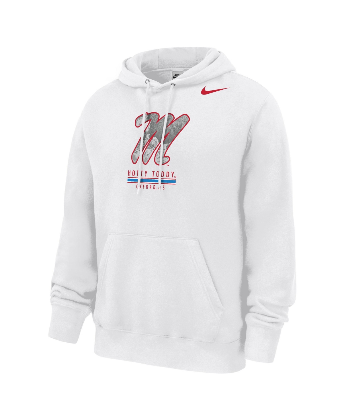 Nike Men's White Ole Miss Rebels x Realtree Club Fleece Hoodie - White