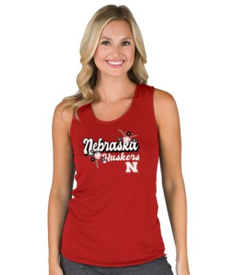 Women's Scarlet Nebraska Huskers Marathon Racerback Tank Top