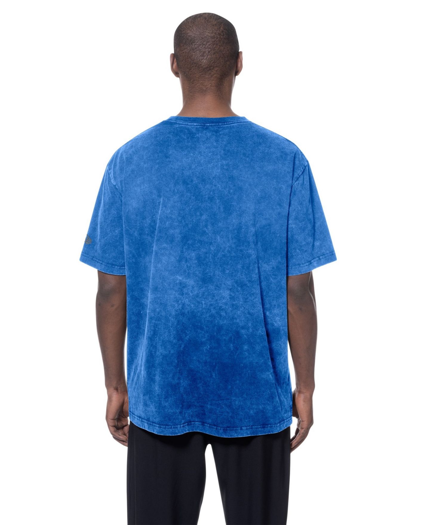 Мужская футболка New Era Blue Dallas Mavericks Oversized Throwback Collection Mineral Wash — фото 2
