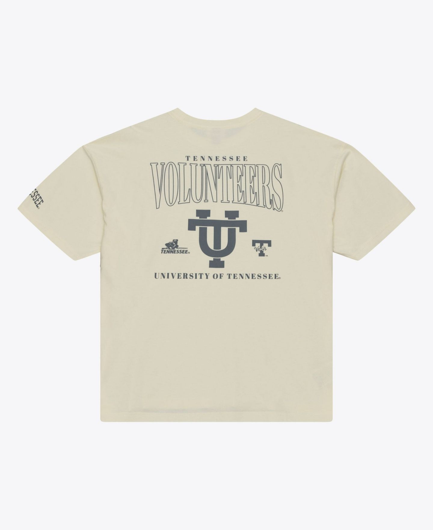 Мужская футболка Mitchell & Ness Mitchell Ness Cream Tennessee Volunteers Oversized Heritage Hue — фото 2