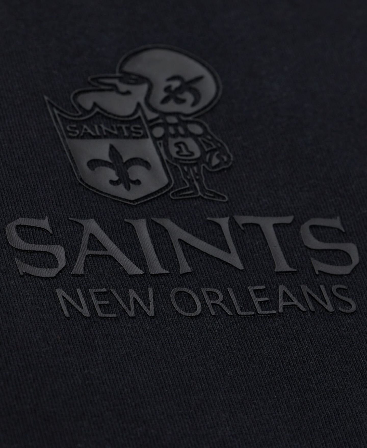 Мужская футболка Mitchell & Ness Black New Orleans Saints Core Essentials Micro Logo — фото 3