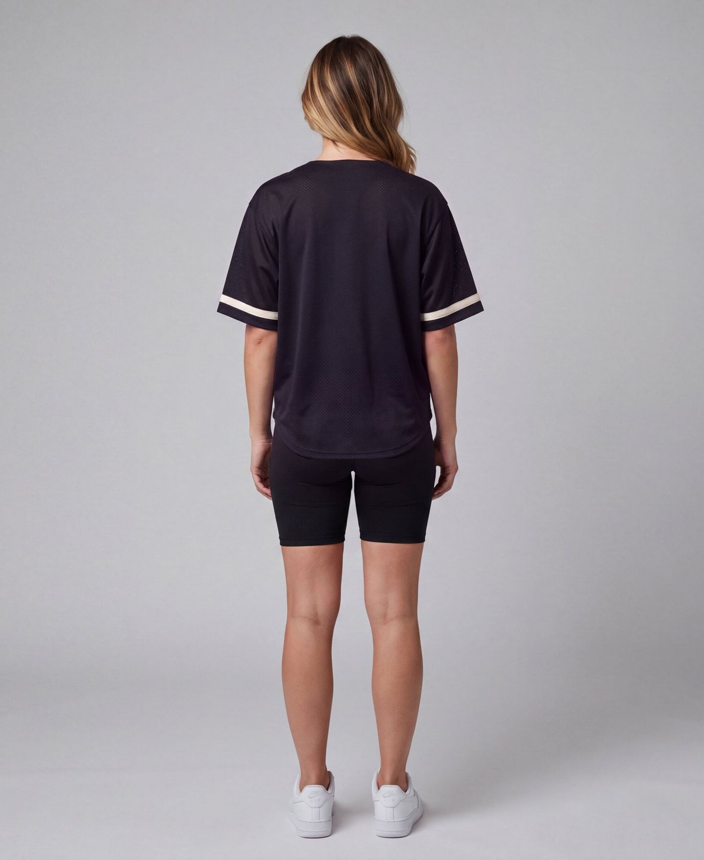 Женский топ Mitchell & Ness Mitchell Ness Black Baltimore Ravens Retro Roots Baseball Jersey — фото 3