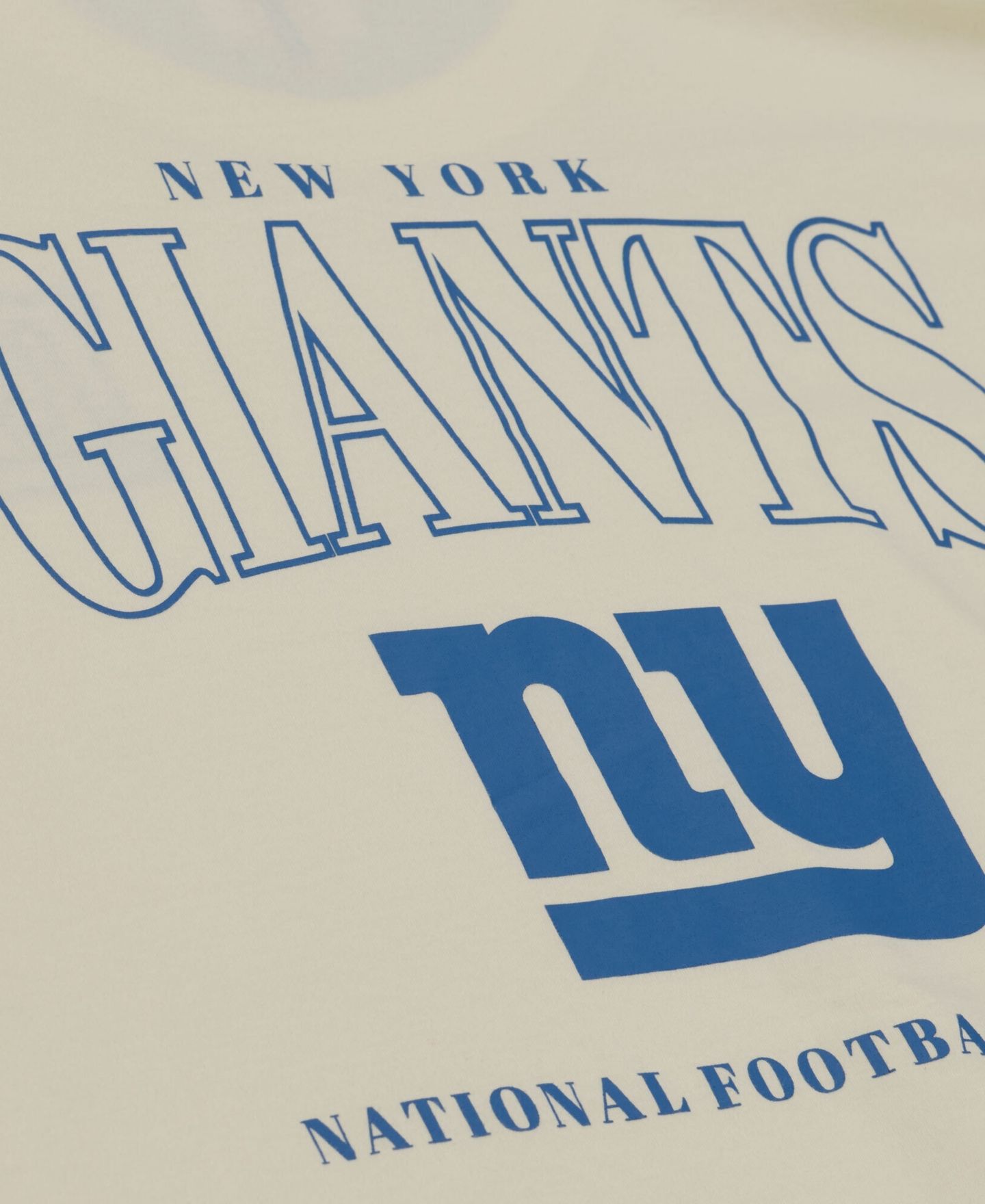 Мужская футболка Mitchell & Ness Cream New York Giants Oversized Heritage Hues — фото 5