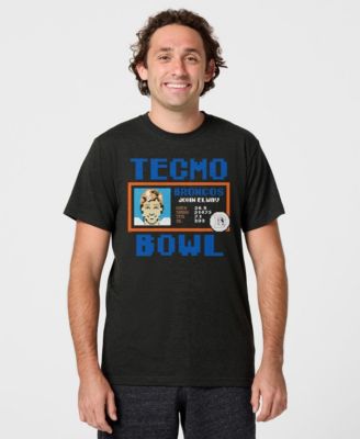 Men's and Women's John Elway Charcoal Denver Broncos Tecmo Bowl Retired Player Graphic Tri-Blend T-Shirt