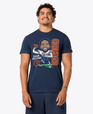 Men's and Women's Caleb Williams Navy Chicago Bears Caricature Player Graphic Tri-Blend T-Shirt