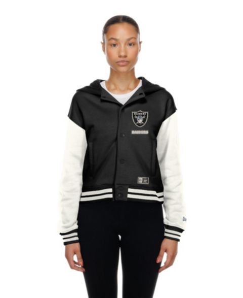 Женская куртка New Era Las Vegas Raiders Black Throwback Full-Snap Hooded
