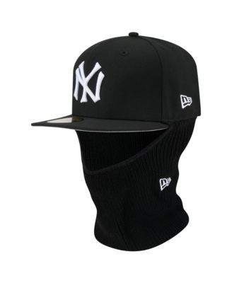 Men's Black New York Yankees Ski Mask 59FIFTY Fitted Hat