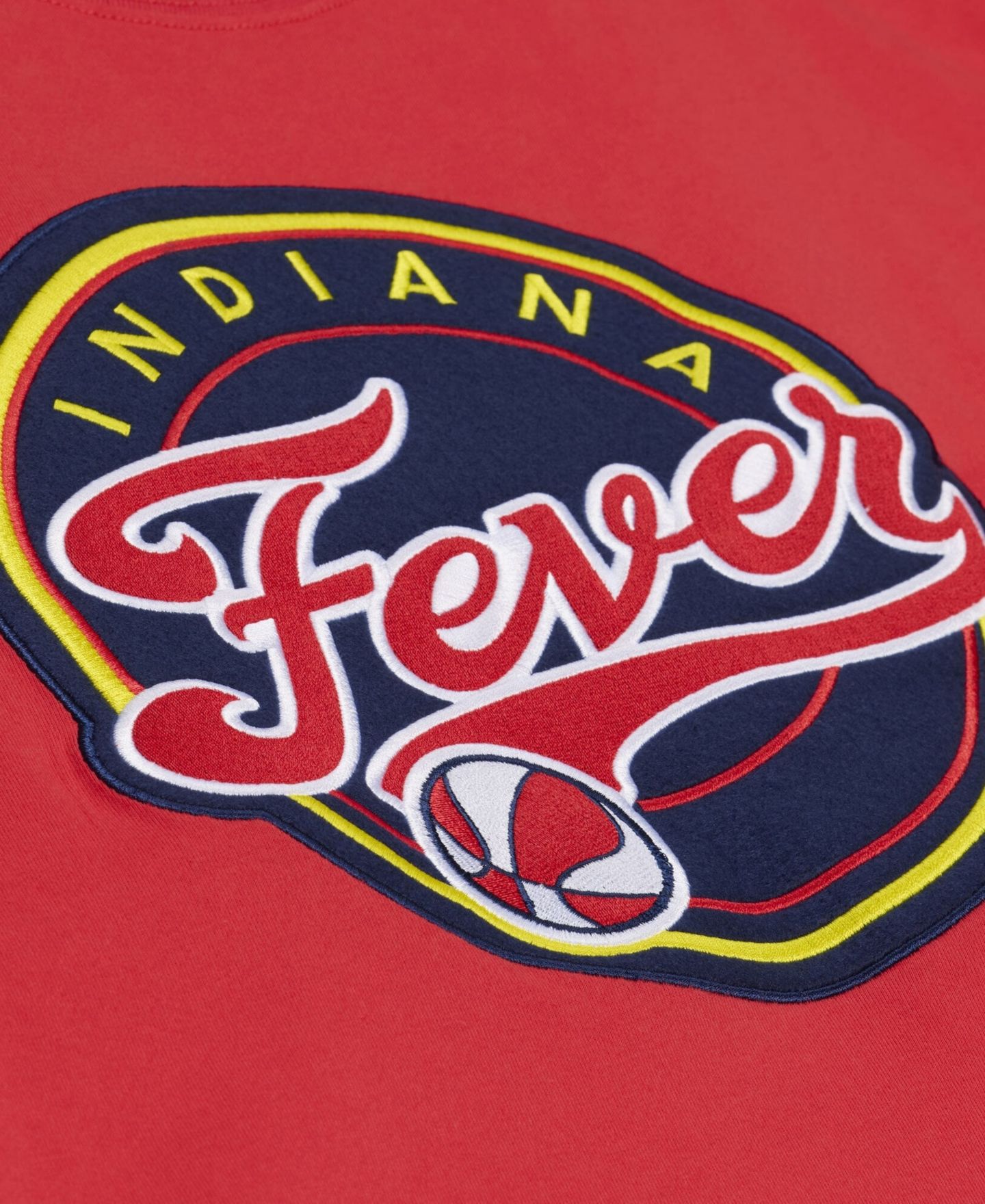 Мужская футболка Mitchell & Ness Mitchell Ness Red Indiana Fever Logo Boxy — фото 3