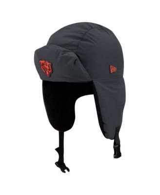 Men's Charcoal Chicago Bears 2026 Sideline Cold Weather Trapper Hat