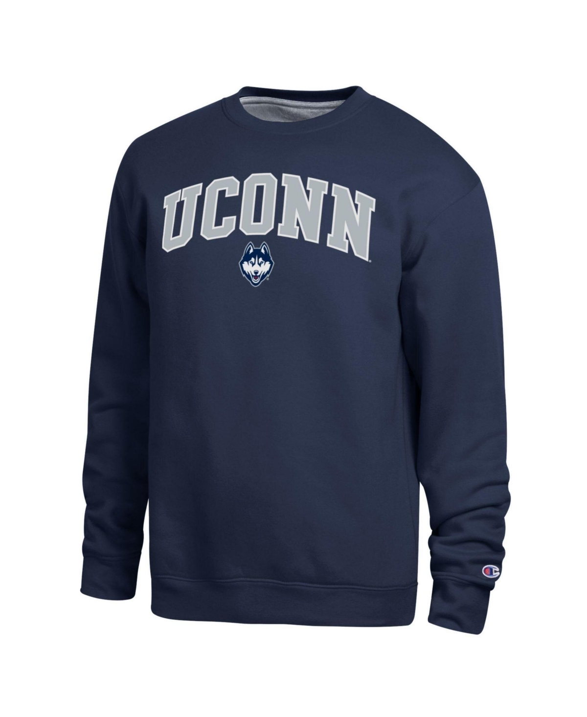 Champion Men's Navy UConn Huskies Arch Sweatshirt - Navy