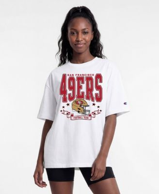 Women's White San Francisco 49ers Oversized T-Shirt
