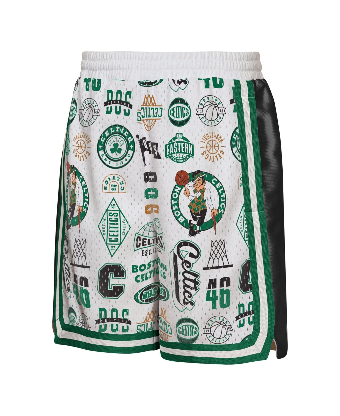 Детские шорты Outerstuff White Boston Celtics Ball Hog Dazzle Basketball — фото 2