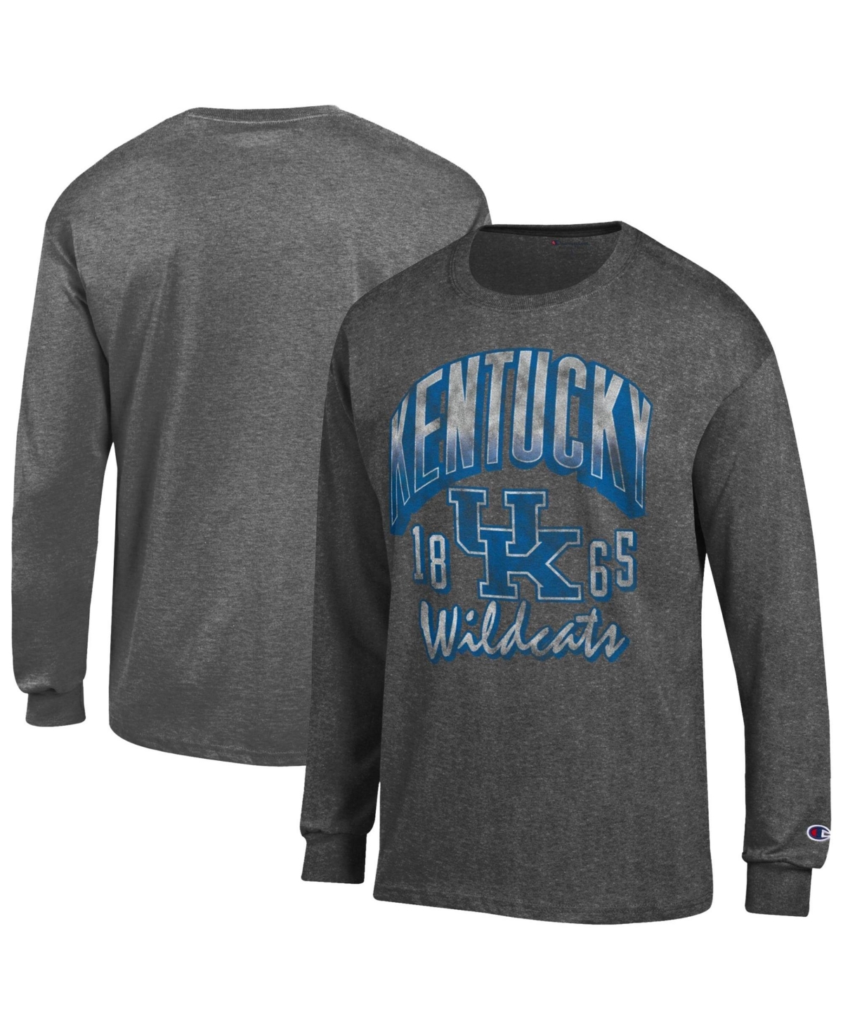 Champion Men's Heather Charcoal Kentucky Wildcats Bold Long-Sleeve T-Shirt - Heather Charcoal