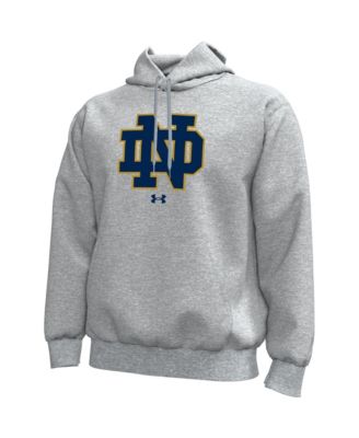 Men's Heather Gray Notre Dame Fighting Irish Core Icon Fleece Pullover Hoodie