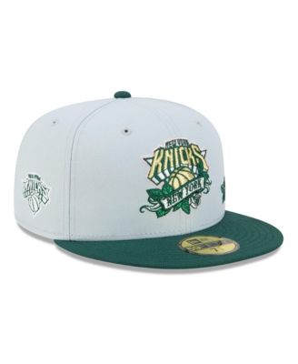 Men's Gray/Green New York Knicks Rose Banner 59FIFTY Fitted Hat