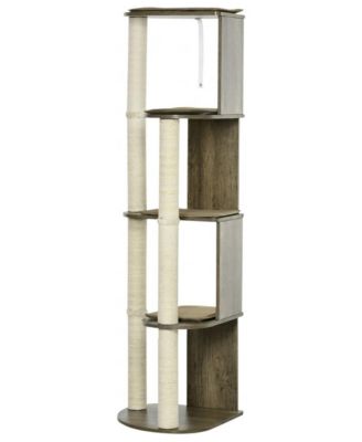 Cat Activity Tree with Four Padded Ledges for Climbing and Resting