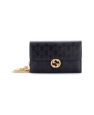 Pre-Owned Gucci Icon Wallet on Chain Guccissima Leather - Macy's