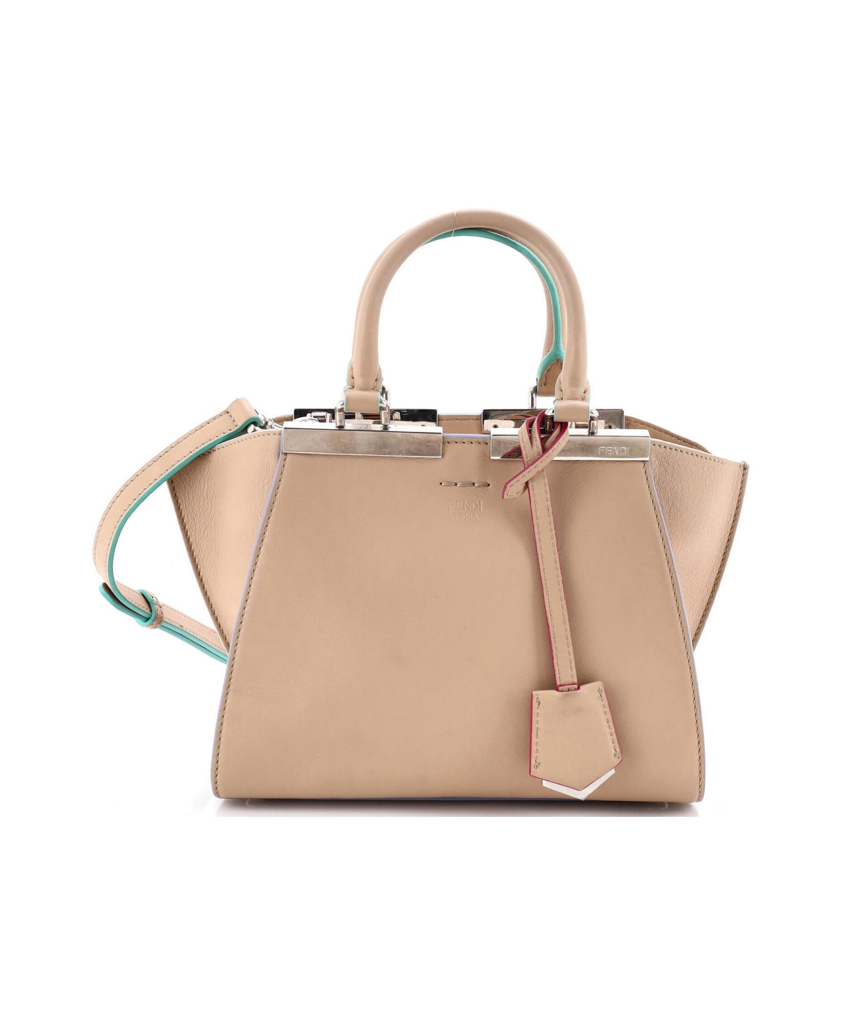 Pre-Owned Fendi Mini 3Jours Bag Leather - Natural
