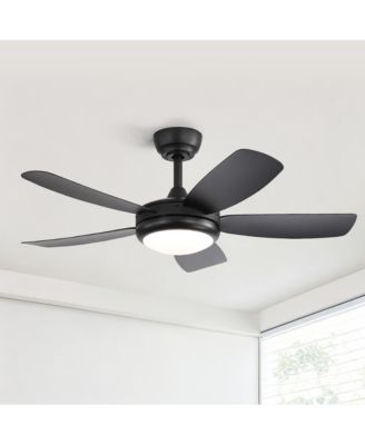 42-inch Modern 5-ABS Blade Ceiling Fan with Light Kit, Remote, Quick Install and DC Motor