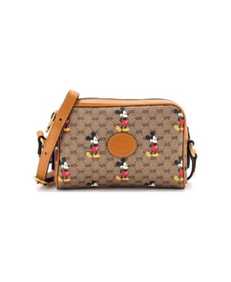 Mini Disney Mickey Mouse Shoulder Bag Printed GG Coated Canvas