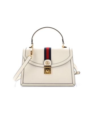 Small Ophidia Flap Top Handle Bag Leather
