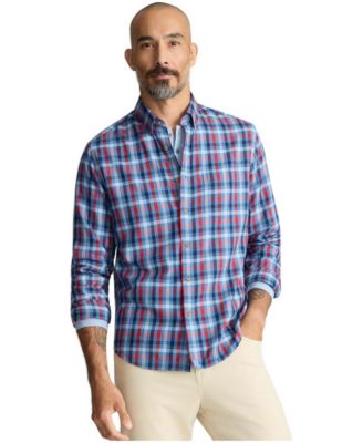 Men's Lockridge Classic-Fit Button-Down Flannel Shirt