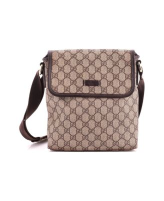 Small Flap Messenger GG Coated Canvas