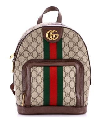 Small Ophidia Backpack GG Coated Canvas and Leather