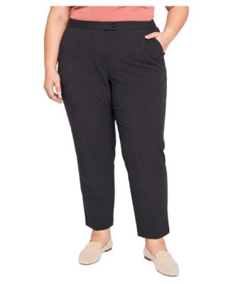 Plus Size High-Rise Stretch Cigarette Pants