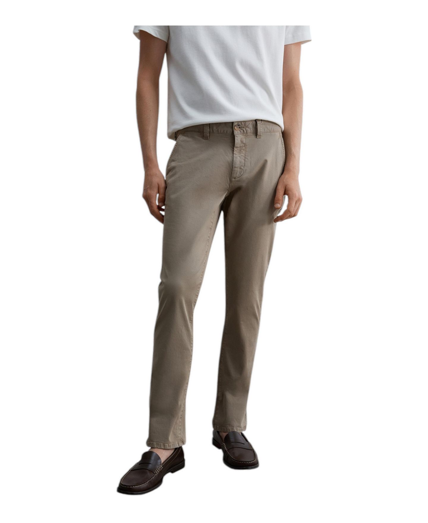Женские брюки Scalpers Casual Chino, цвет: Бежевый — фото 1