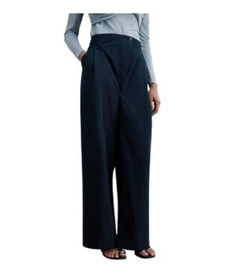 Women's Wide Leg Taffeta Pants