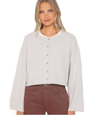 Women's Tori Cropped Wide Sleeve Cardigan