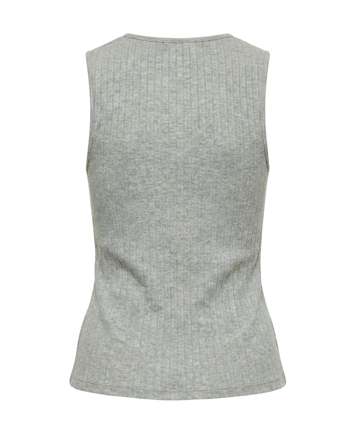 Женский топ Modenaire Ribbed Knit Off-Center Button-Front, цвет: Меланжевый серый — фото 6