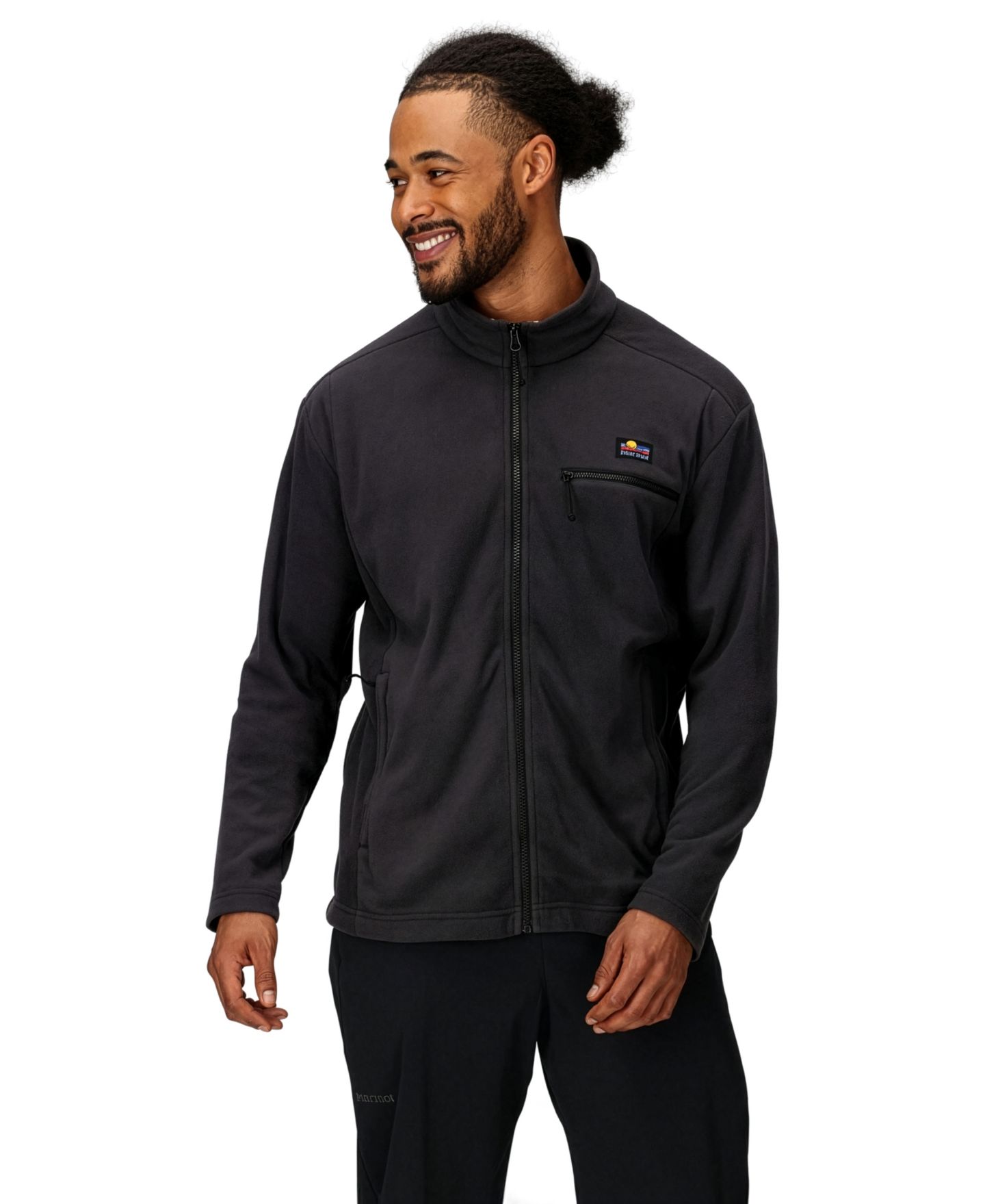 Мужская куртка Marmot Upward Regular-Fit Full-Zip Fleece, цвет: Чёрный — фото 1